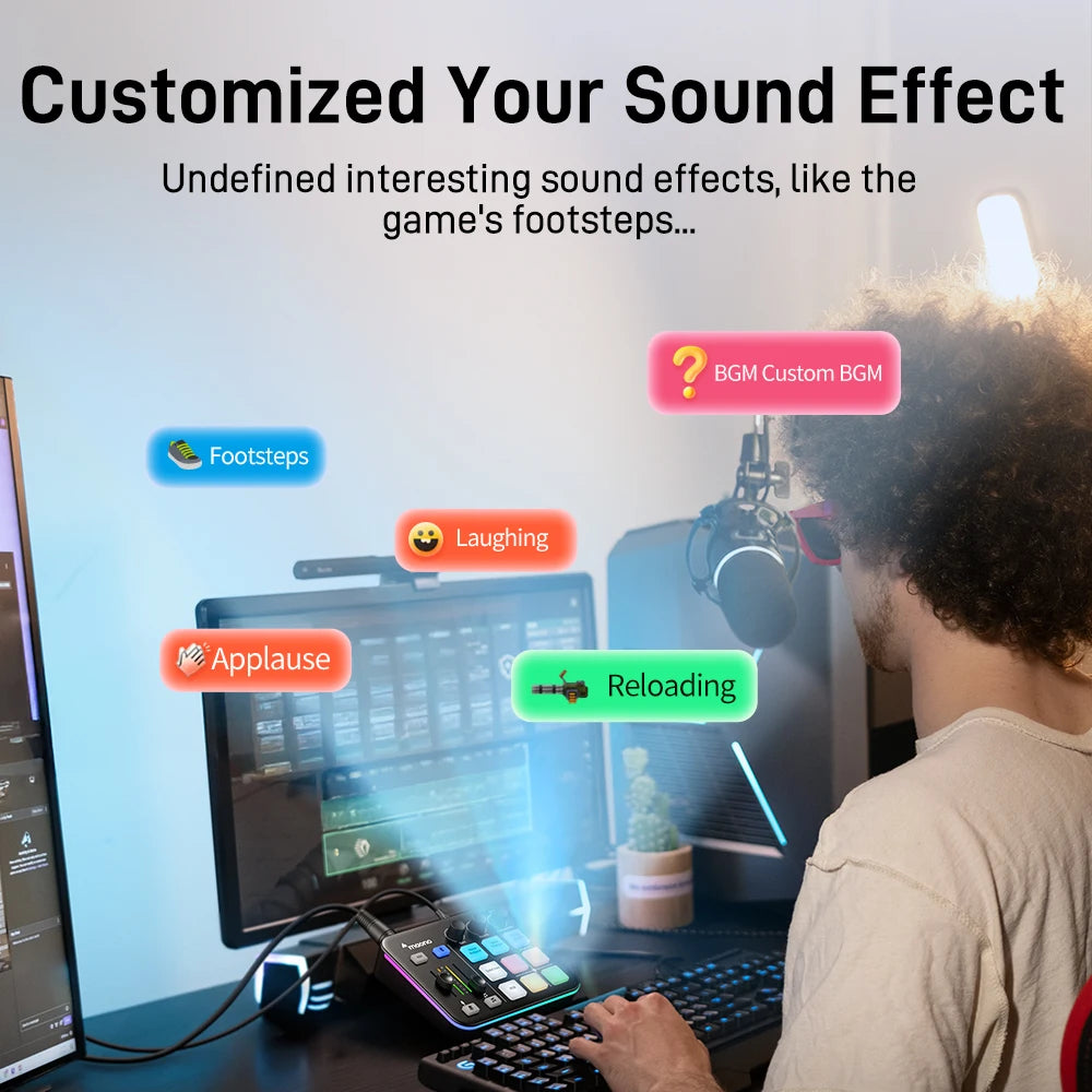 MAONO G1 NEO Gaming Audio Mixer Audio Interface with Pro-preamp, RGB, Bluetooth, 48V Phantom Power for Live Streaming, Podcasting, Content Create, Gaming MaonoCaster G1 NEO Audio Interface (Not for USB Microphone)
