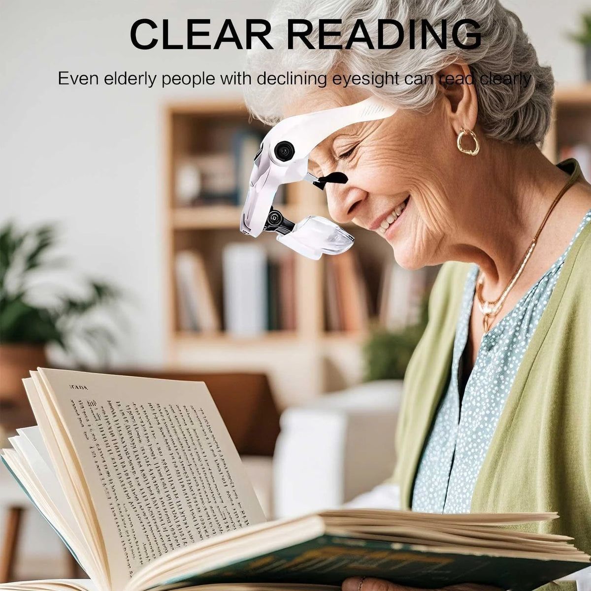 LED Head Mounted Magnifier with Five Adjustable Lenses 1X 15X 2X 25X 35X Hands Free Magnifier for Reading Jewelry Repair Electronics Craft Fine Work Ideal for Soldering Fine Details Ideal for Home DIY Projects and Precision I