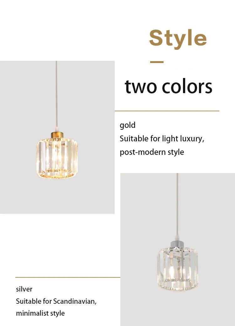 Minimalist Modern K9 Crystal Ceiling Lamp Nordic Staircase Chandelier Creative Living Dining Room Fixtures Hanging Pandent Light